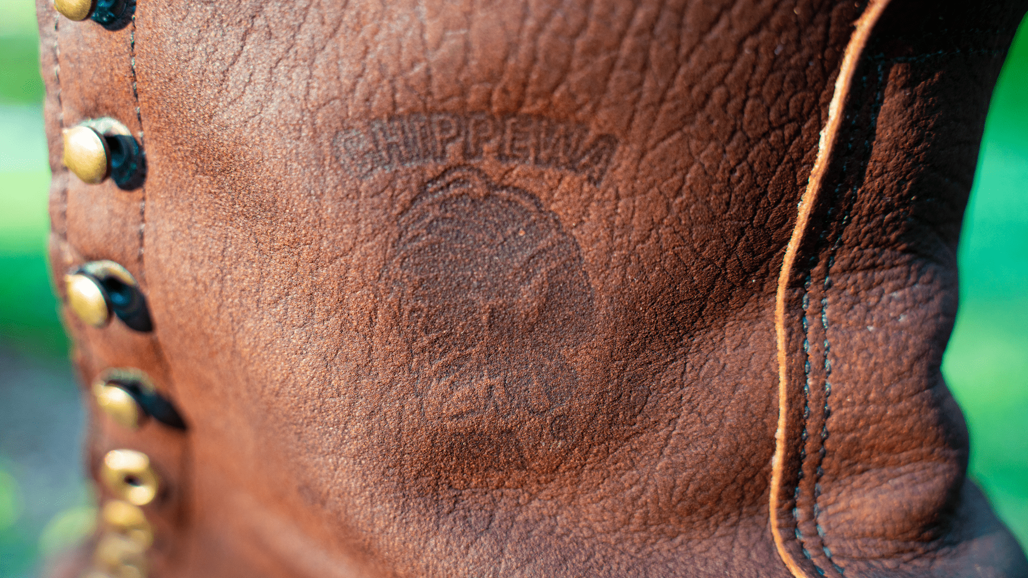 Chippewa boots after saddle soap treatment